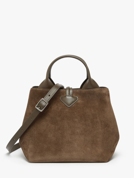 Longchamp Le roseau velvet Groen